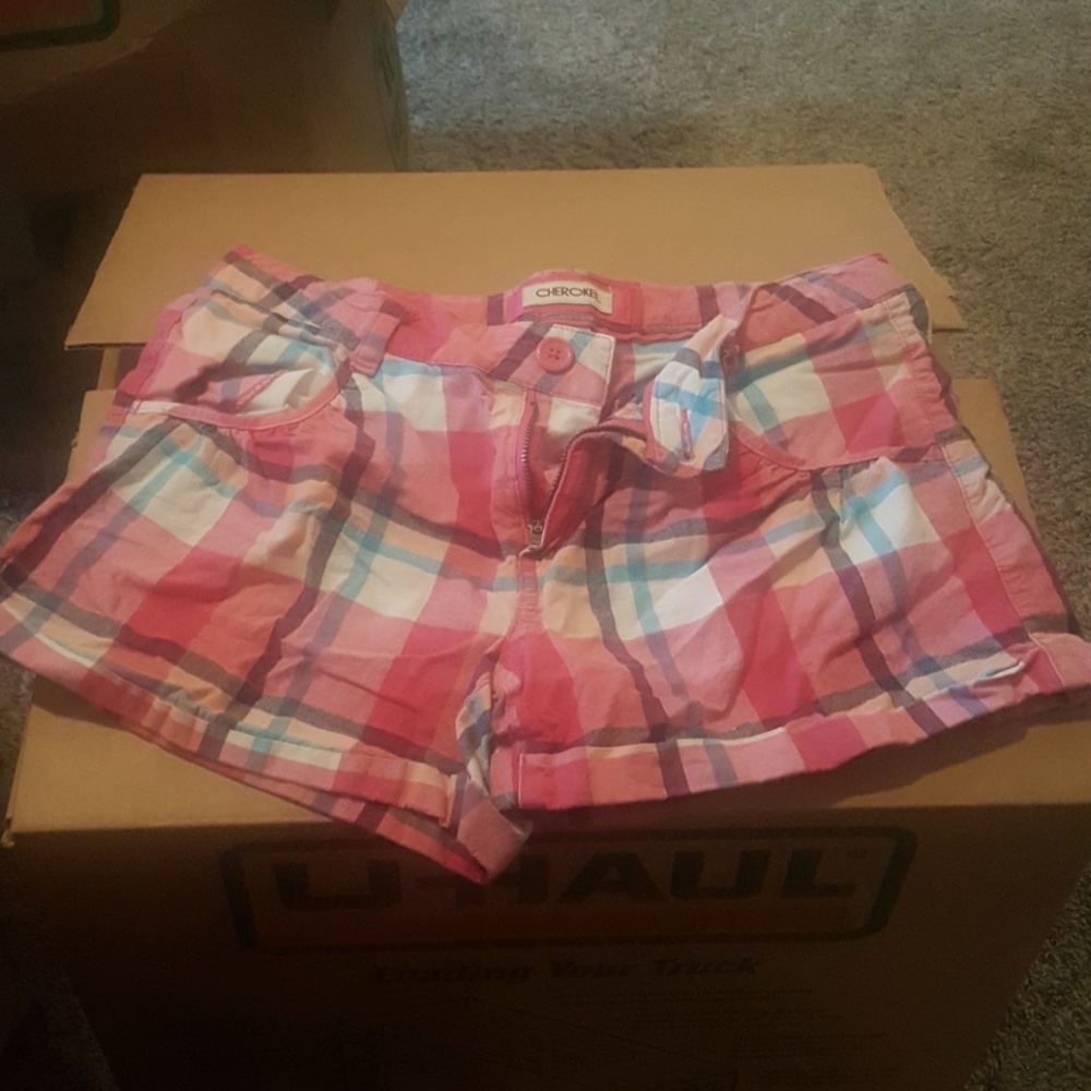 Girls Plaid Cherokee Shorts